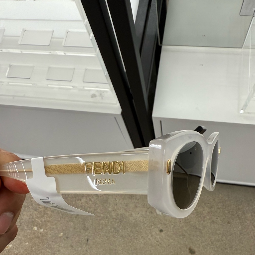 Fendi Transparent and Gold Sunglasses